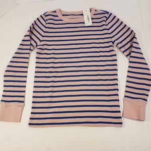 Gymboree Girl Pink and Blue Stripe Long sleeve Tee